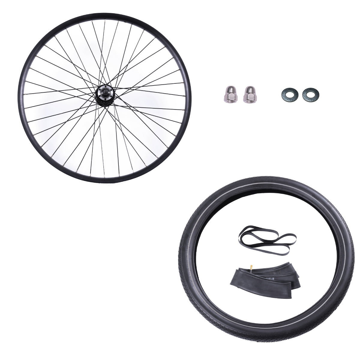 Replacement wheel assembly for Denago Commute Model 1 eBikes