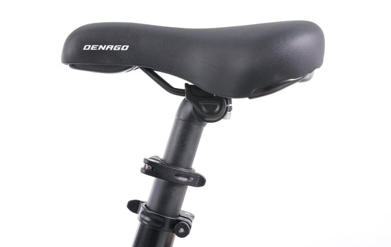 padded saddle and telescoping seatpost
