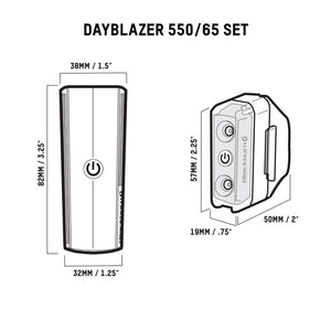 Blackburn Dayblazer 550 front and 65 rear light set