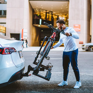 Hollywood Racks Destination E hitch rack for electric bikes